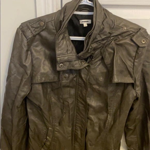 Grey faux leather jacket - Picture 1 of 1